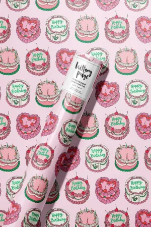 Vintage Birthday Cakes Wrapping Paper
