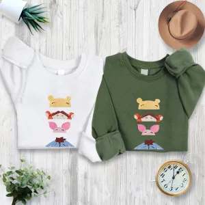 Winnie The Pooh and Friends Embroidered Youth Sweatshirt