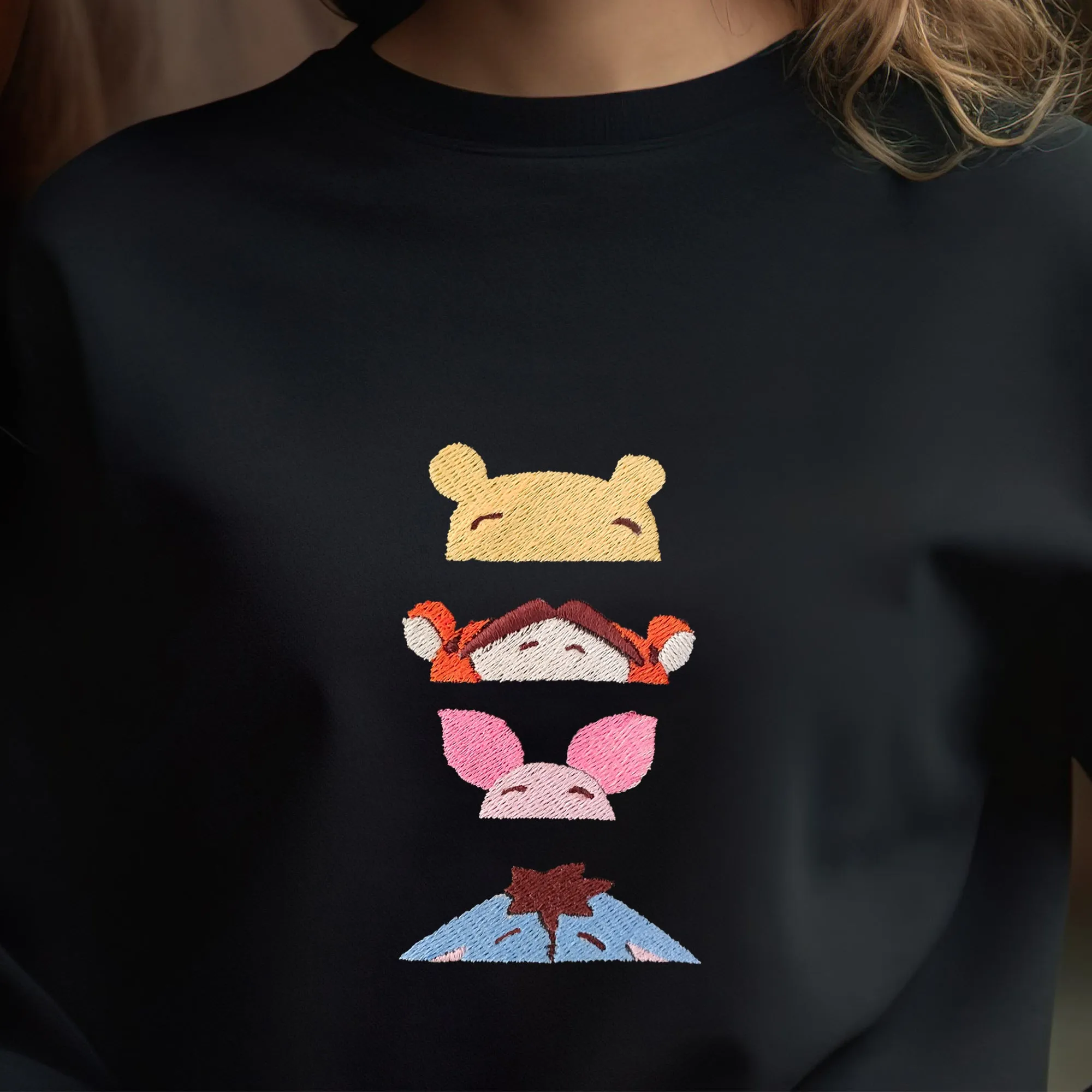 Winnie The Pooh and Friends Embroidered Youth Sweatshirt