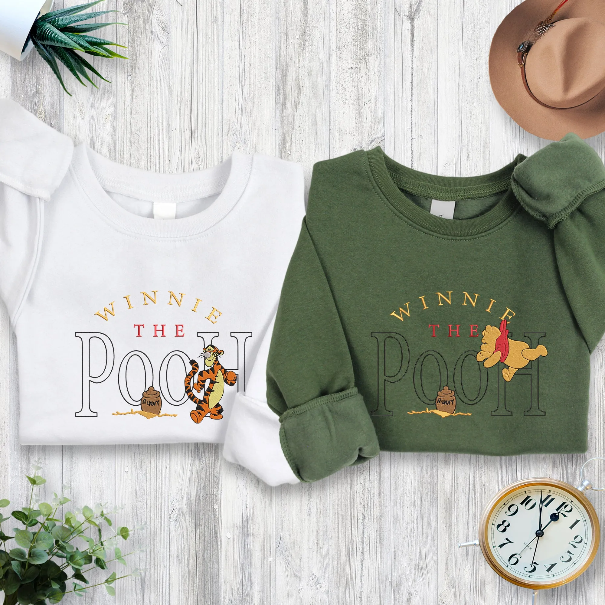 Winnie The Pooh Embroidered Youth Sweatshirt