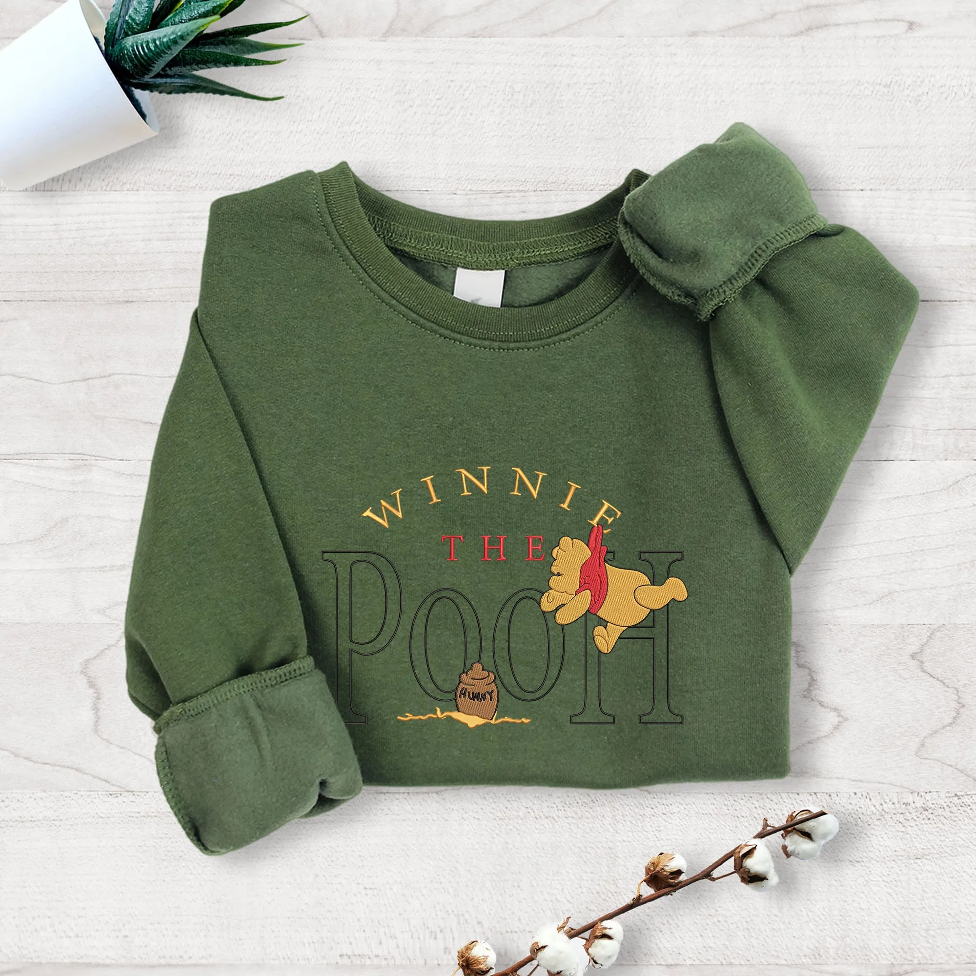 Winnie The Pooh Embroidered Youth Sweatshirt