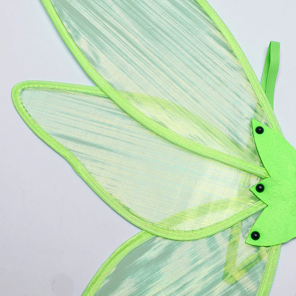 WLS-071OTF Fluorescent Green Butterfly Wings Harness Punk Accessories