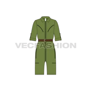 Women Boiler Suit with Shorts