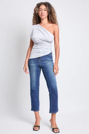 Women's High Rise Vintage Stretch Straight Leg Jeans