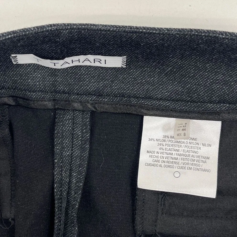 Women's T Tahari Dark Grey Dress Pants Slacks Pants - Size 8
